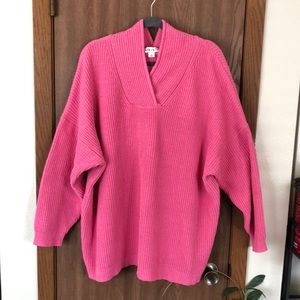 Pink Ava & Viv Hooded Sweater—Like New Condition—Size 3x—Super Soft and Comfy